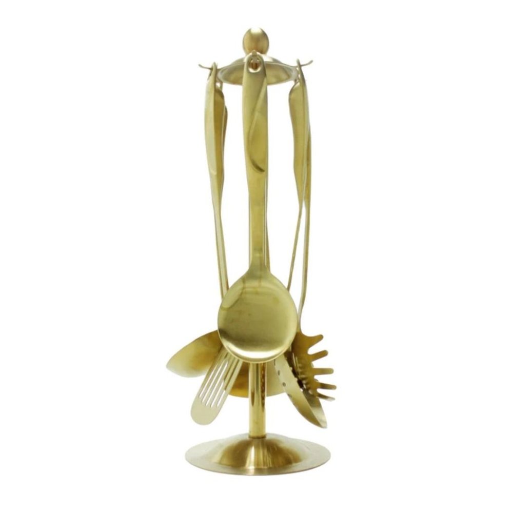 7-Piece Matte Kitchen Utensil Set - GOLD